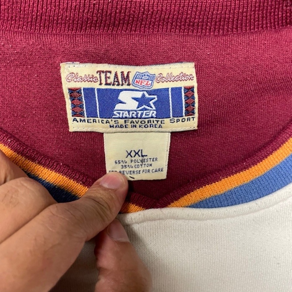 Vintage Super Bowl XXIX Crewneck Sweatshirt Mens XXL White 1994 Starter - Picture 8 of 12